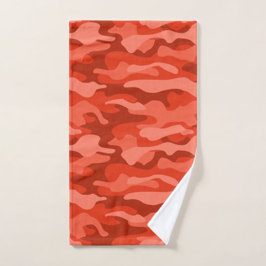 Oranje Soda Monocolor Camo Handdoek (Handdoek)