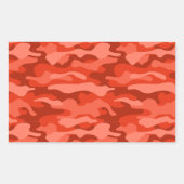 Oranje Soda Monocolor Camo Rechthoekige Sticker (Voorkant)