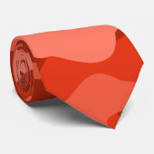 Oranje Soda Monocolor Camo Stropdas (Opgerold)