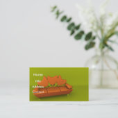 Oranje Sofa Visitekaartje (Staand voorkant)