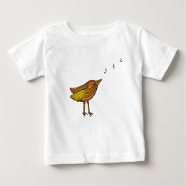 Oranje Song Bird & Birdhouse Baby/Toddler T-Shirt
