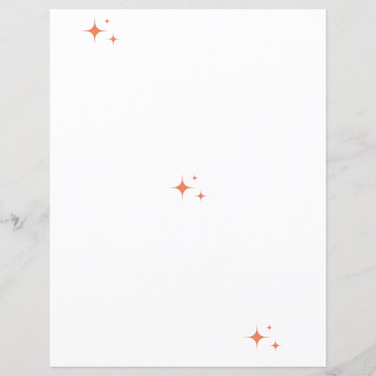 Oranje Sonic-Briefpapier (Achterkant)