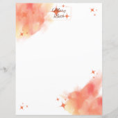 Oranje Sonic-Briefpapier (Voorkant)