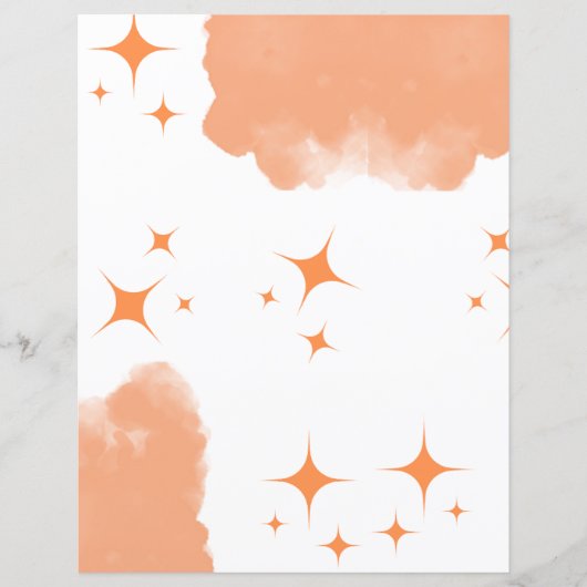 Oranje Sonic-Briefpapier (Voorkant)