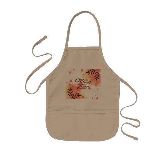 Oranje Sonic Child's Apron Kinder Schort (Voorkant)