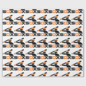 Oranje Sox Wrapping Paper Cadeaupapier (Vlak)