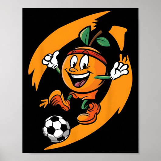 Oranje speelt voetbal  poster (Voorkant)