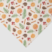 Oranje Spice Botanische Kerst Tissuepapier (Detail)