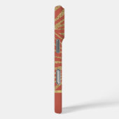 Oranje Spice Gold Glitter Zebra Case-Mate iPhone Case (Achterkant / Rechts)