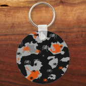 Oranje Spider Camo Sleutelhanger (Voorkant)