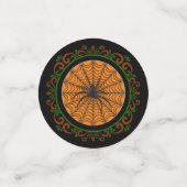 Oranje Spider Web en Black Spider Halloween Confetti (Kleine voorkant)