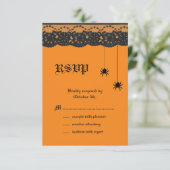 Oranje spieren en Lace RSVP (Staand voorkant)