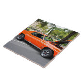 Oranje spieren tegeltje (Zijkant)