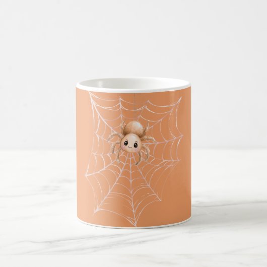 Oranje Spin op Web Koffiemok (Center)
