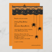 Oranje spinnen en uitnodiging tot weddenschappen (Voorkant / Achterkant)