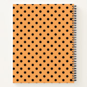 Oranje Spiral Polka Notitieboek (Achterkant)