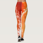 Oranje Splash Leggings (Achterkant)