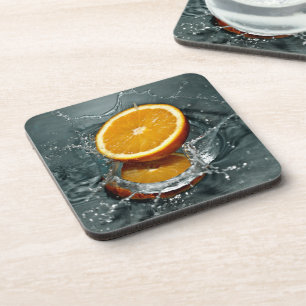 Oranje Splash-onderzetters Bier Onderzetter