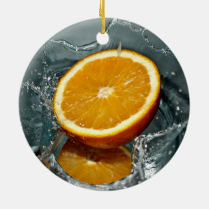 Oranje Splash-ornament Keramisch Ornament
