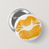 Oranje spoelen ronde button 5,7 cm (Voorkant /achterkant)