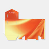 Oranje spoeling gepersonaliseerd bedankdoosjes (Uitgevouwen)