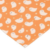 Oranje spookdoedelpatroon tafelkleed (Gekanteld)