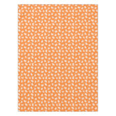 Oranje spookdoedelpatroon tafelkleed (Voorkant)
