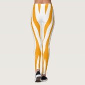 Oranje sport leggings (Achterkant)