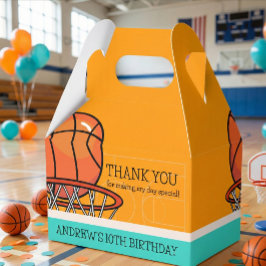 Oranje Sportieve Basketbal Bedankt Kinderen Verjaa Bedankdoosjes