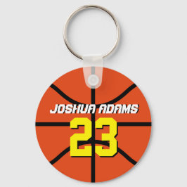 Oranje sportteam Athleten Basketball Sleutelhanger