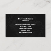 Oranje sportwagen voor waterspatten visitekaartje (Achterkant)