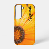 Oranje Spring Flash African Daisy Close-up foto Samsung Galaxy Hoesje (Achterkant)