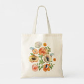 Oranje Spring Flowers Bouquet Tote Bag (Achterkant)