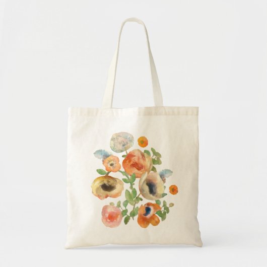 Oranje Spring Flowers Bouquet Tote Bag (Voorkant)