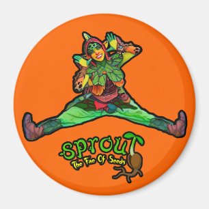 Oranje spruitmagneet magneet
