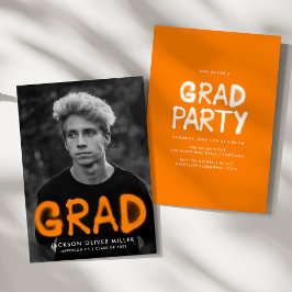 Oranje Spuitverf Fotogradatie Partij Kaart