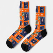 Oranje Square Photo Afstuderen Class Year Socks Sokken (Links)