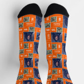 Oranje Square Photo Afstuderen Class Year Socks Sokken (Top)