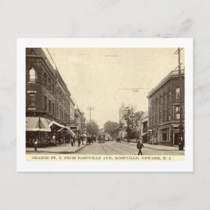 Oranje St., Newark, New Jersey Vintage Briefkaart