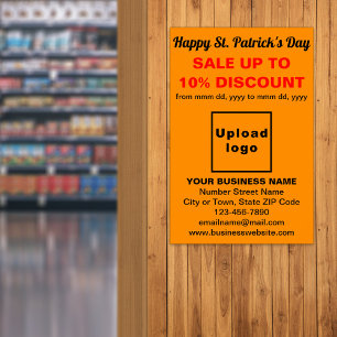 Oranje St. Patrick's Day Zakelijke Uitverkoop Post Poster