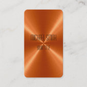 Oranje staal visitekaartje (Voorkant)