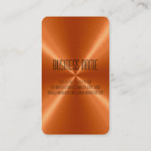 Oranje staal visitekaartje (Achterkant)