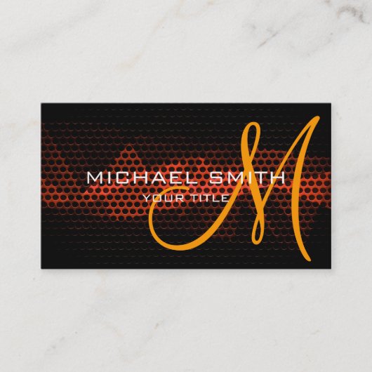 Oranje staalfabriek visitekaartje (Voorkant)