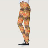 Oranje staar leggings (Links)