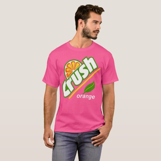 Oranje staar t-shirt (Voorkant volledig)