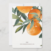 Oranje stad 2 bruiloft uitnodiging (Achterkant)