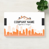 Oranje Stadsgezicht Huizen Bouwer Constructie Post-it® Notes (Kantoor)