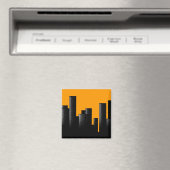 oranje stadsgezicht magneet (Insitu (Vaatwasser))