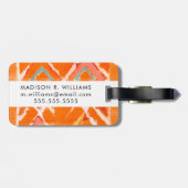 Oranje stam II Bagagelabel (Achterkant horizontaal)