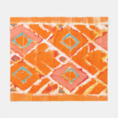 Oranje stam II Fleece Deken (Voorkant (Horizontaal))